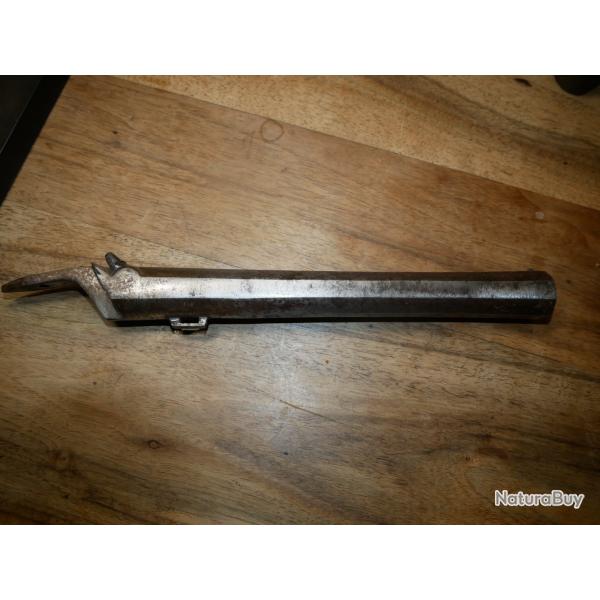 Canon de pistolet � percussion de tir avec rayures cheveux fixation � tiroir