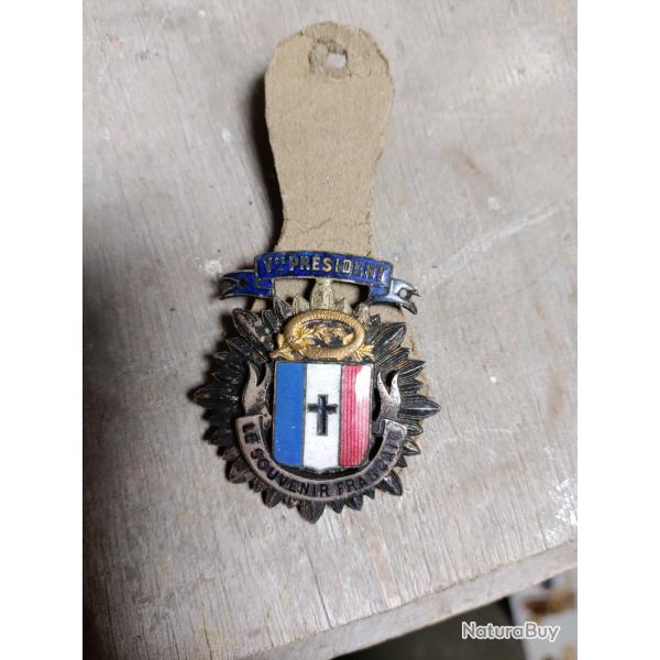 Insigne le souvenir fran�ais. vice pr�sident