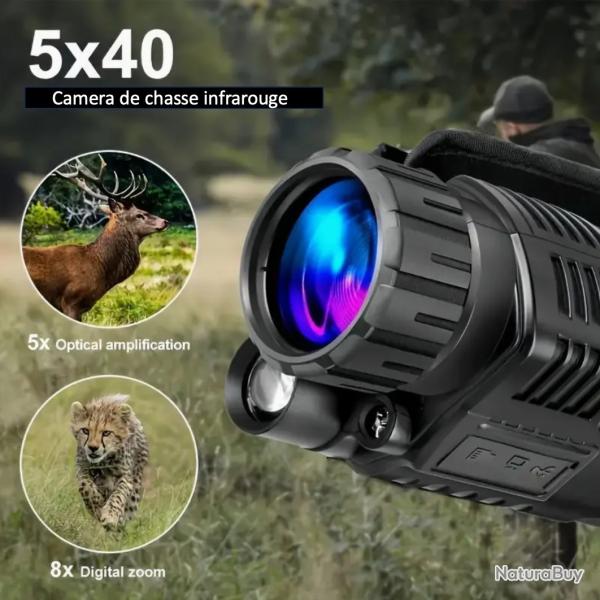 Jumelles de Vision Nocturne 10X Zoom 1080P HD avec Capteur CMOS et Vision Nocturne Infrarouge