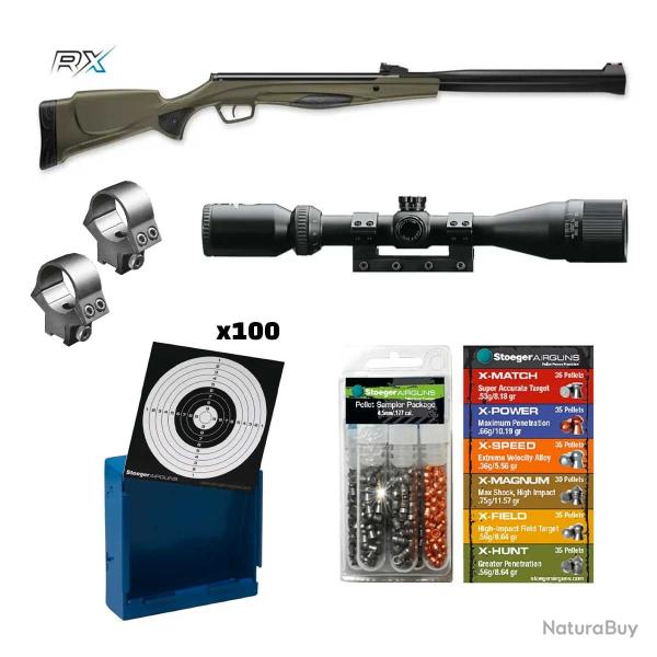 BF* Pack Plinking Carabine  plomb Stoeger RX20 S3 Suppressor 19,9J + Lunettes + Accessoires