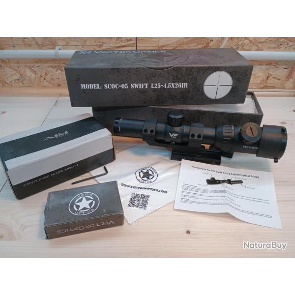 Lunette Vector Optics 1.25-4.5 x 26 IR