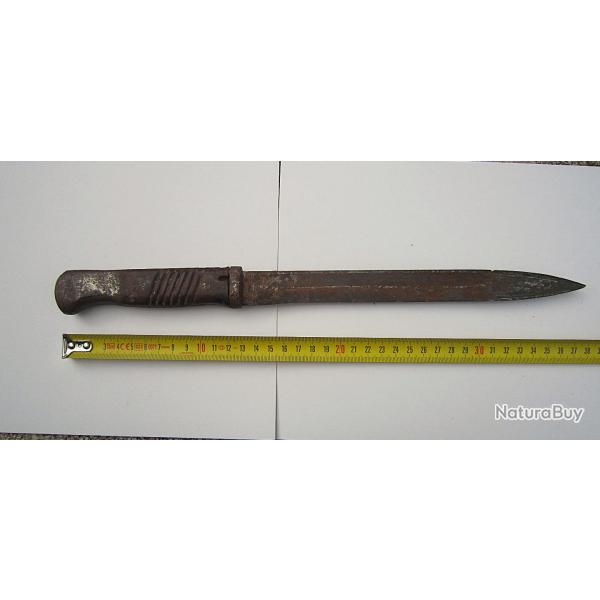 ancienne baionnette mauser 1898 transforme en poignard de maquisard