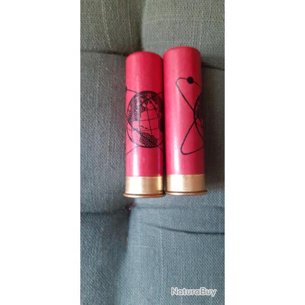 lot de 18 cartouches carton rouge  MGM  calibre 24 (plomb no 7 ou 8 )en TBE