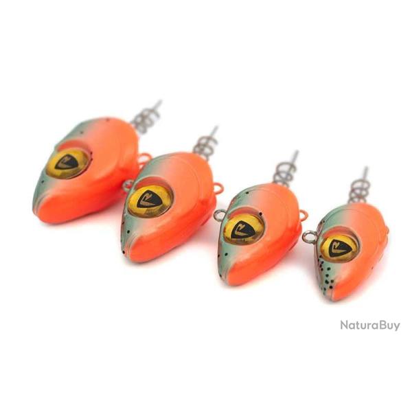 Tte Plombe Fox Rage Slick Pelagic Heads The Monk 100g A l'unit The Monk