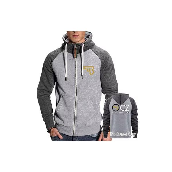Sweat CZ gris clair type 2- LIVRAISON GRATUITE
