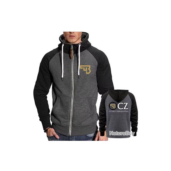 Sweat CZ gris fonce type 2- LIVRAISON GRATUITE