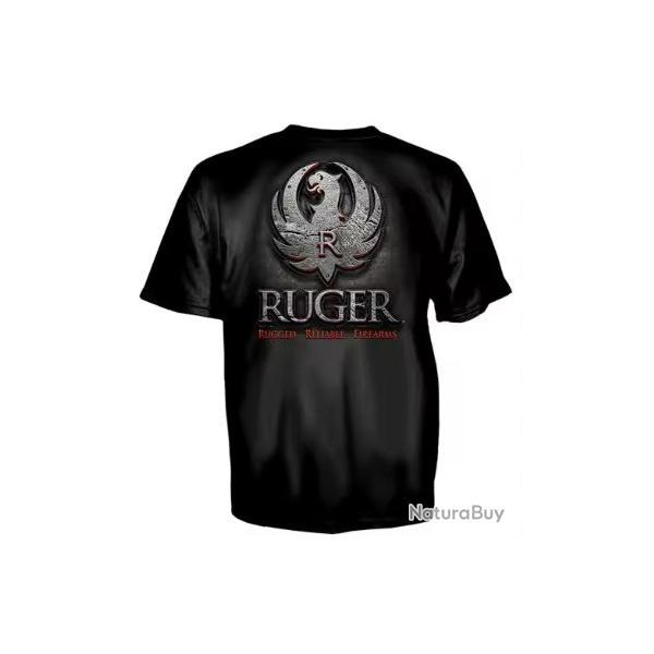 T-shirt RUGER noir type 1 LIVRAISON GRATUITE