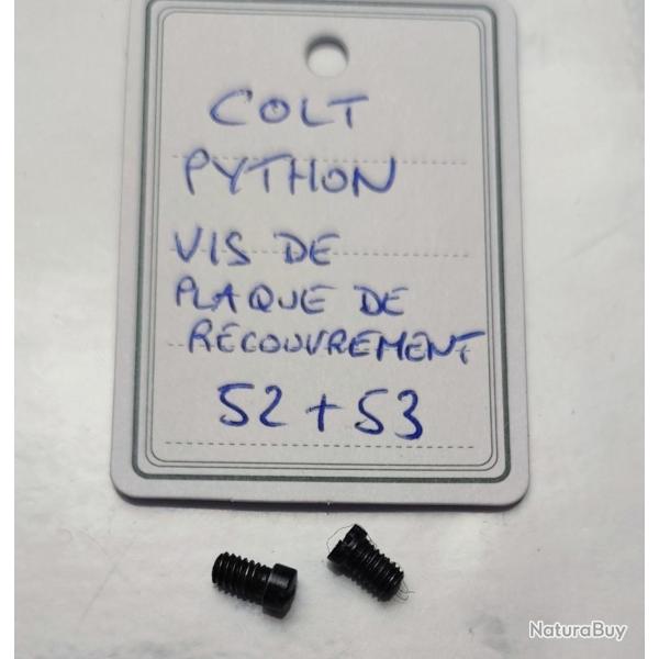 PI�CE COLT MOD. PYTHON - VIS DE PLAQUE DE RECOUVREMENT (LA PAIRE)
