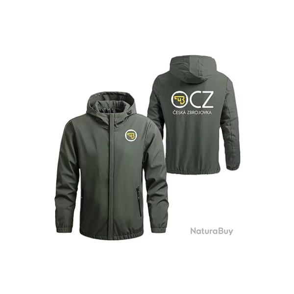 BLOUSON CZ vert - LIVRAISON GRATUITE