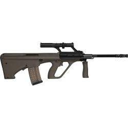 CARABINE DE TIR STEYR AUG Z SA QCB ARMY OLIVE AVEC LUNETTE STEYR x1.5 CAL.223 Rem. CANON 508mm