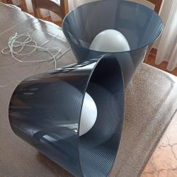 2 Suspensions KTribe supension1 en noir, con&ccedil;u par le designer Philippe STARCK en 2005