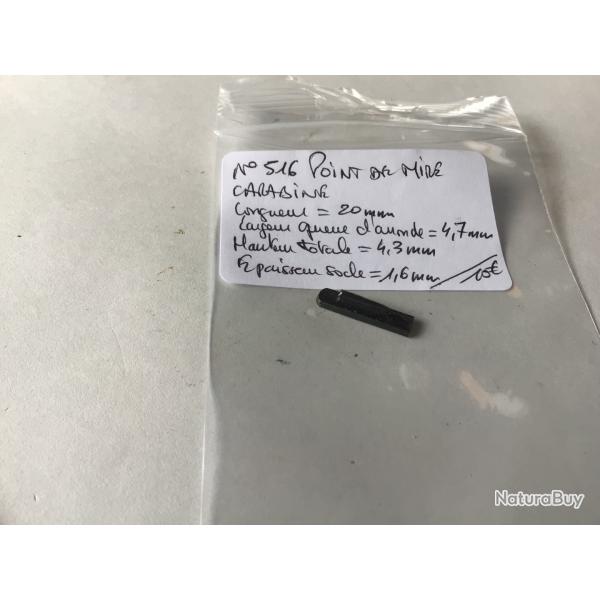 VENDU PAR LE-CUIRASSIER N516 POINT DE MIRE DE CARABINE