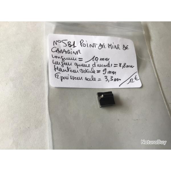 VENDU PAR LE-CUIRASSIER N 581 POINT DE MIRE DE CARABINE