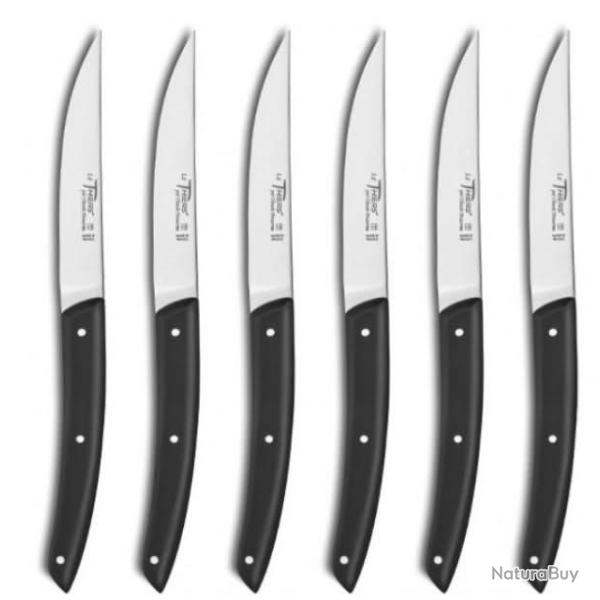 Coffret h�tre 6 couteaux � steak Le Thiers� manche bak�lite