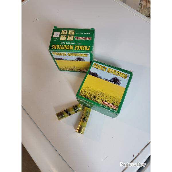 1lot de 44 cart. BG france munition n.6 cal 20