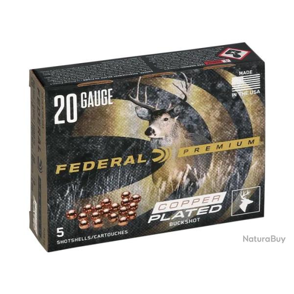 Cartouches Federal Chevrotine 18 grains - Cal. 20/76