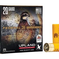 Cartouches Federal Upland 28 gr Cuivr&eacute; Cal. 20 70