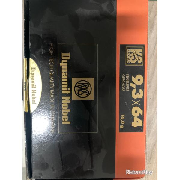 Munition 9,3x64 RWS KS 16g x17