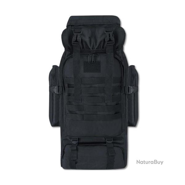 Sac  dos tactique 85L noir - Livraison rapide et gratuite