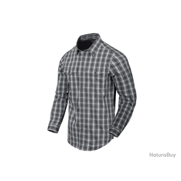 CHEMISE MANCHES LONGUES COVERT CONCEALED CARRY - HELIKON - Foggy grey plaid