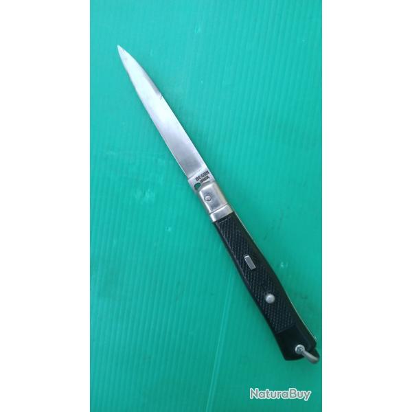 COUTEAU  AUTOMATIQUE  BEGON  INOX  .   LG : 195mm  .