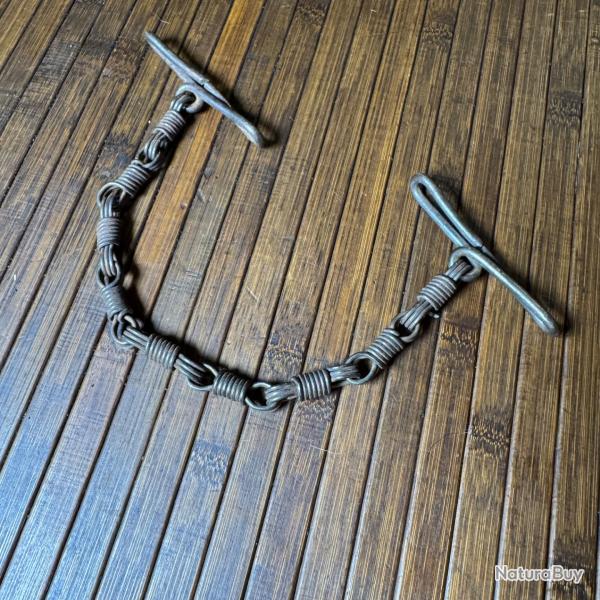 MENOTTES REGLEMENTAIRE CABRIOLET TOUT ACIER GENDARMERIE XlX �ME SI�CLE