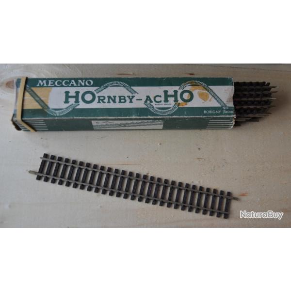 Boite de rail droit Meccano aiguillage croissement bloc de commande