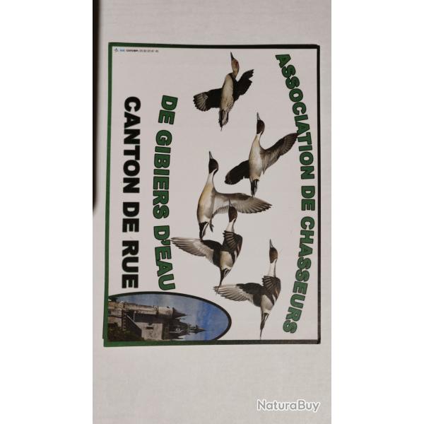 Autocollant chasse gibier d'eau n' 20