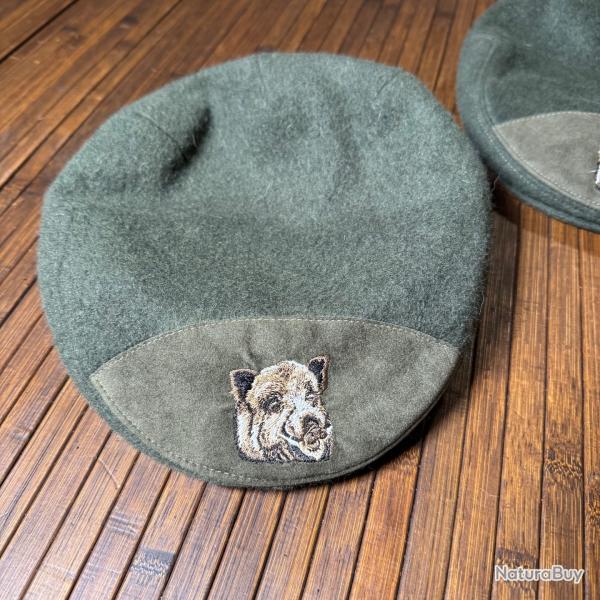 B�RET ARDENNE KAKI SOMLYS BROD� D'UN SANGLIER 58 et 59 NEUF