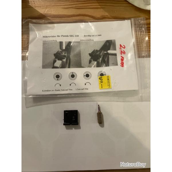 Hausse microm�trique P210 / P49 WYSS WAFFEN