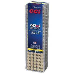 Balles 22 LR CCI Mini-Mag HP - 36 gr