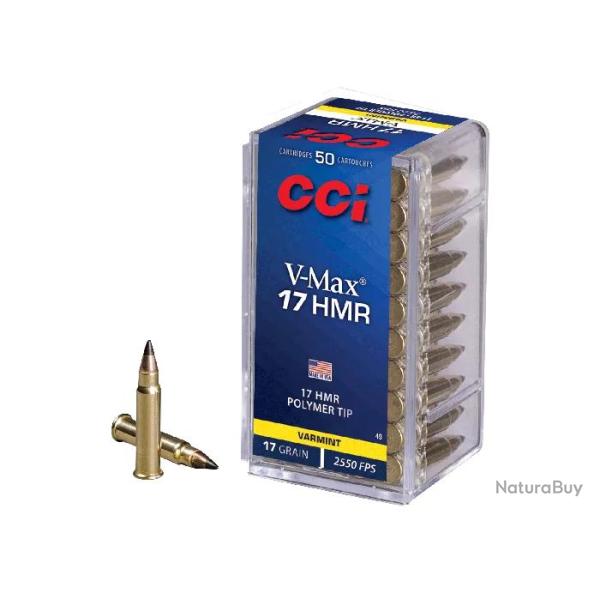 Balles CCI V-Max - Cal. 17 HMR - 17 gr
