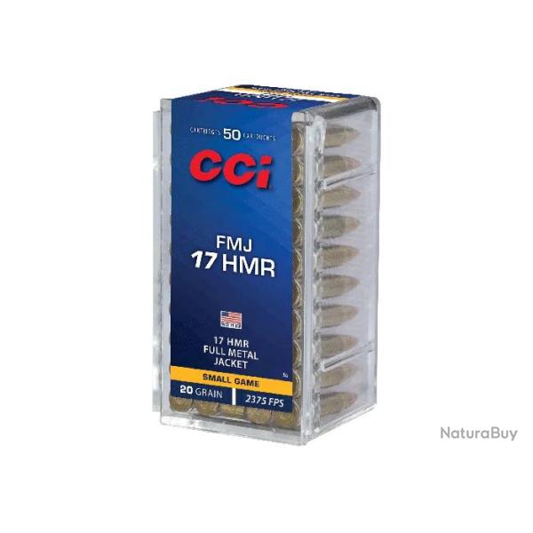 Balles CCI FMJ - Cal. 17 HMR - 20 gr
