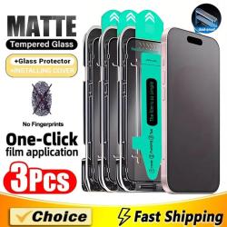 3 Ecran Protecteur Verre Mat + Gabarit Pose pour iPhone-iPhone 17 Pro Max 20260729082524
