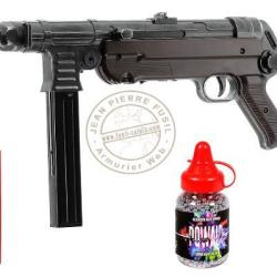 Pistolet mitrailleur à plomb CO2 4,5 mm BB UMAREX Legends MP German Legacy Full Auto (inf. à 7,5 jou