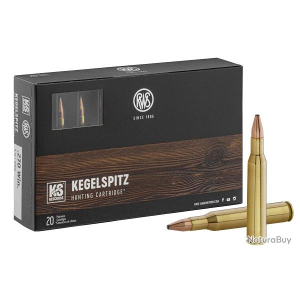 RWS .270 Winchester Pointe conique KS 150 gr / 9.7 g - KS 150 gr / 9.7 g
