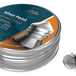Plombs Silver Point H&N SPORT 4,5 mm / 5,5 mm - 4,5 mm - Bo&icirc;te de 400