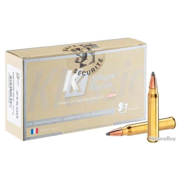 Sologne 30 R Blaser Nosler Ballistic Tip 180 gr / 11,7 g - .30 R Blaser Balistic Tip 180 gr / 11.7 g