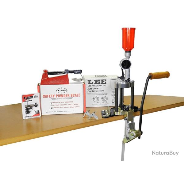 Kit presse de rechargement Lee avec tourelle 4 trous - Kit de rechargement Lee #90928