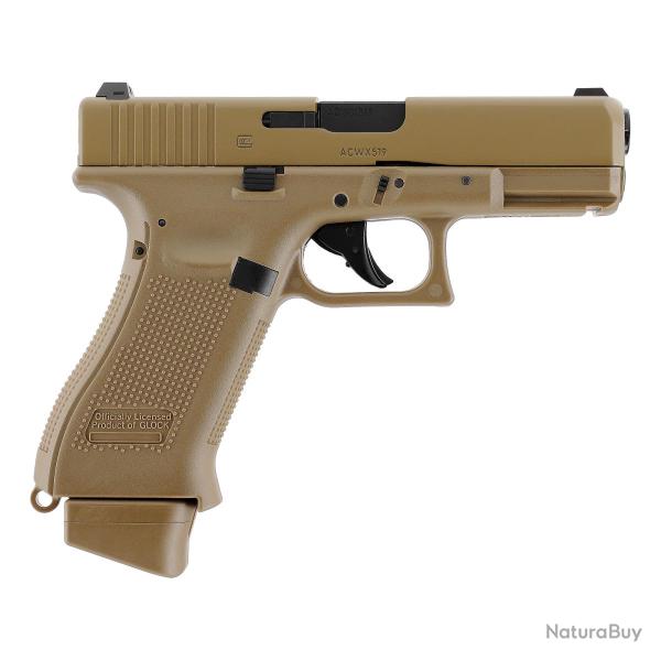 PIST GLOCK 19X BBS 6MM CO2 -1.6J - COYOTE