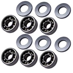 Bushings &agrave; roulement de 8 mm en acier avec roulement ouvert pour A&K MINIMI / M60 / MK43 (B8M60)