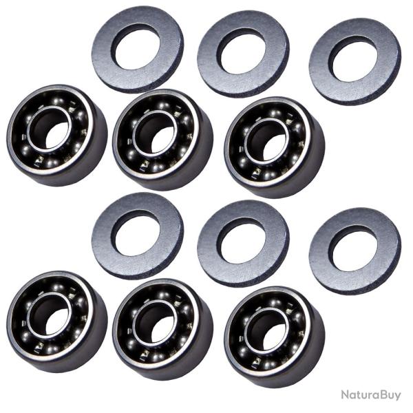 Bushings � roulement de 8 mm en acier avec roulement ouvert pour A&K MINIMI / M60 / MK43 (B8M60)