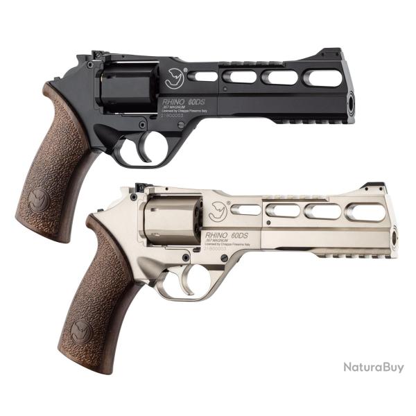 R�plique Airsoft revolver CO2 Chiappa Rhino 60DS 0,95J - REP REVOLVER RHINO 60DS CO2 6mm SILVER