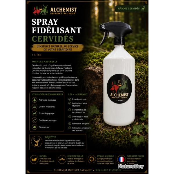 Spray Attractant Cervid�s Alchemist Instinct Sauvage 1 Litre