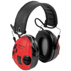 Casque &eacute;lectronique SportTac Peltor Noir / Rouge