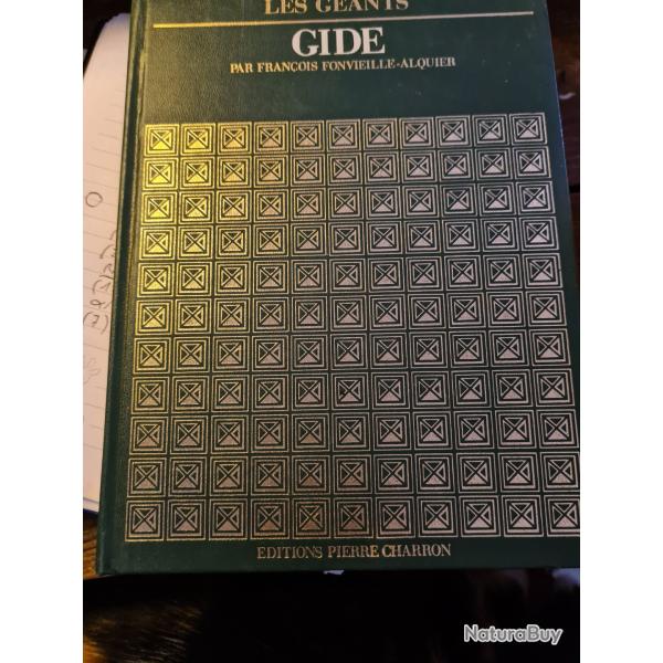 Gide par francois Fonvieille Alquier Les geants Pierre Charron editions