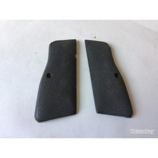 VENDU PAR LE-CUIRASSIER PAIRE DE PLAQUETTES POUR PISTOLET GP35