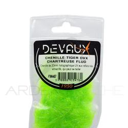 Chenille DEVAUX Tiger chartreuse fluo