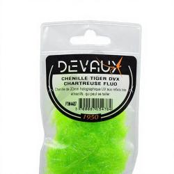 Chenille DEVAUX Tiger chartreuse fluo