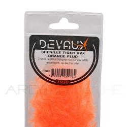 Chenille DEVAUX Tiger orange fluo